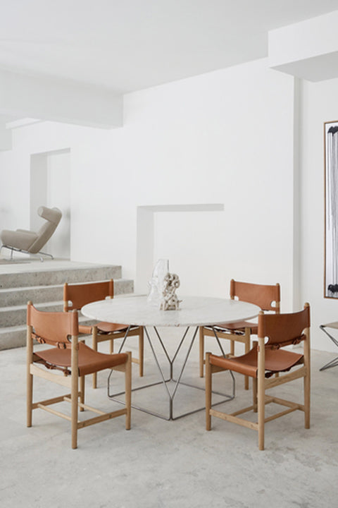 Spisestuestol | Spanish Dining Chair 3237 u/Arml. Oljet Eik / Cognac Lær