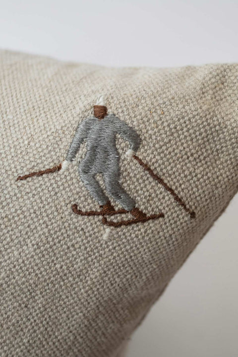 Putetrekk | Skiers Embroidered 48x48cm
