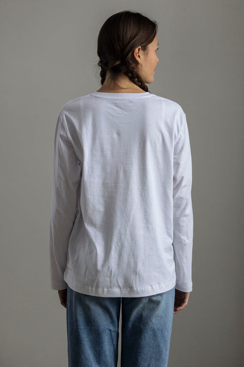 Genser | Long Sleeve Two Pack White & Undyed