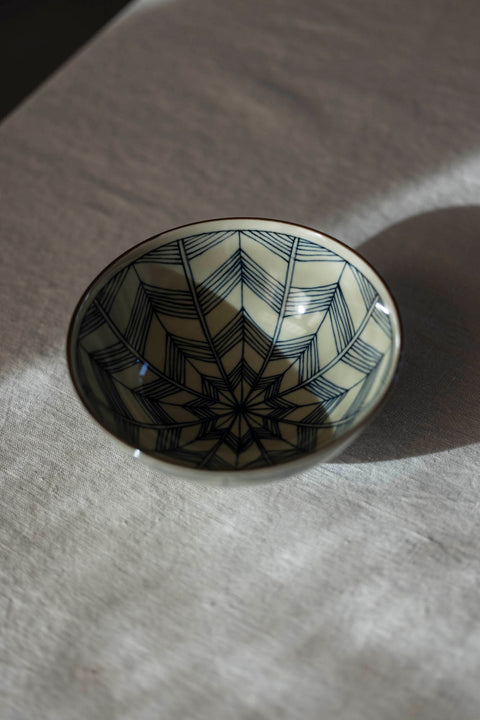 Skål - Japansk Keramikk Étoiles Dia14,5cmxH6,5cm Blå