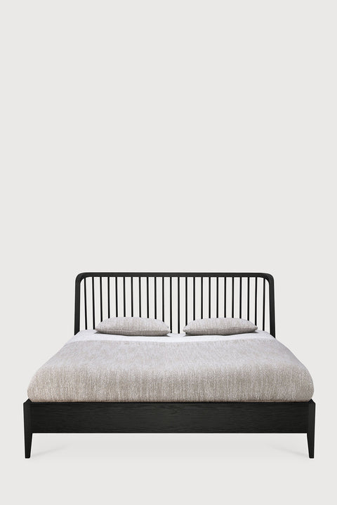 Seng - Spindle Bed 160x200cm Oak Black
