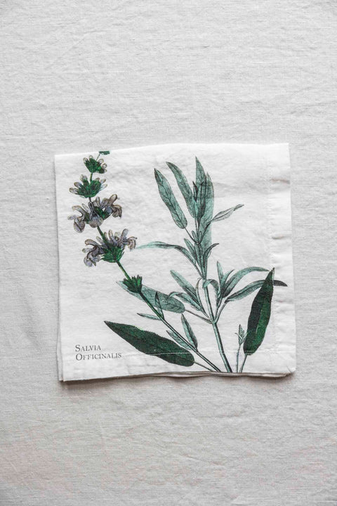 Tøyserviett | Aromatic Herbs 45x45cm Salvie