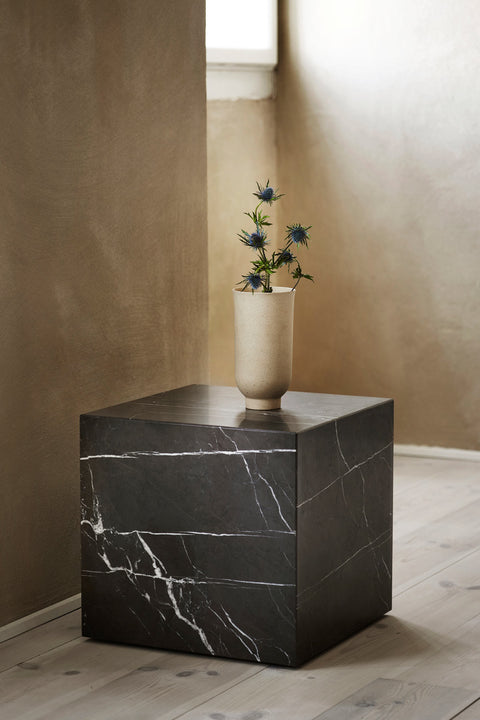 Sofabord | Plinth Cubic 40x40xh39cm Brown Grey Marble