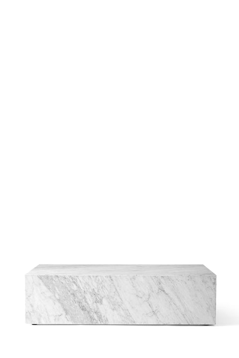 Sofabord | Plinth Low 60x100xh27cm White Marble