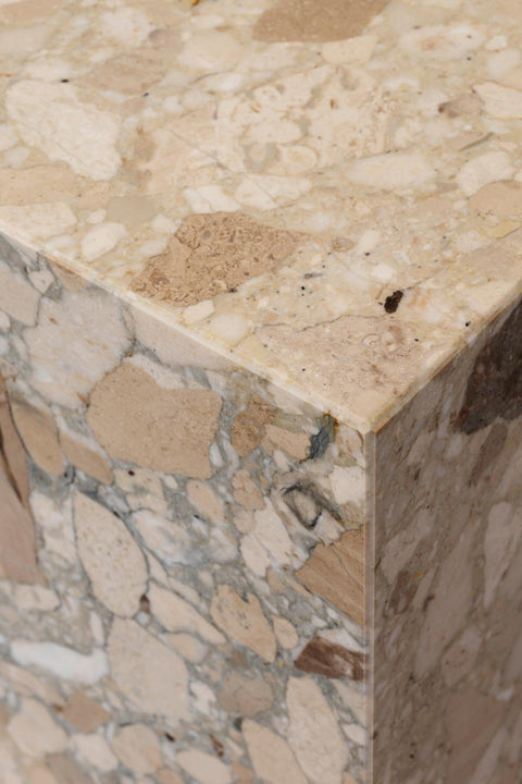 Sofabord | Plinth Grand 76x137xH27,5cm Kunis Breccia
