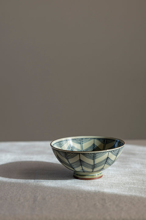 Skål - Japansk Keramikk Étoiles Dia14,5cmxH6,5cm Blå