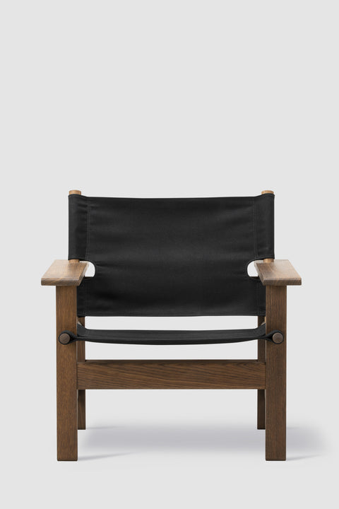 Loungestol | The Canvas Chair 2031 Røkt Eik / Sort Canvas