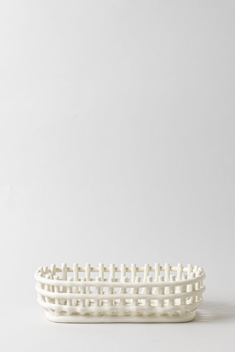 Brødkurv -  Ceramic Basket Off-White