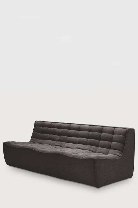 Sofa - N701 3-seter Mørk grå