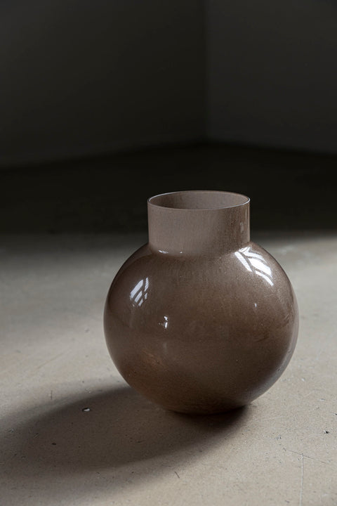 Vase - Glass H25cm Brun