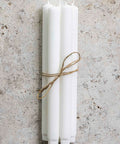 Kronelys - h27cm Hvit