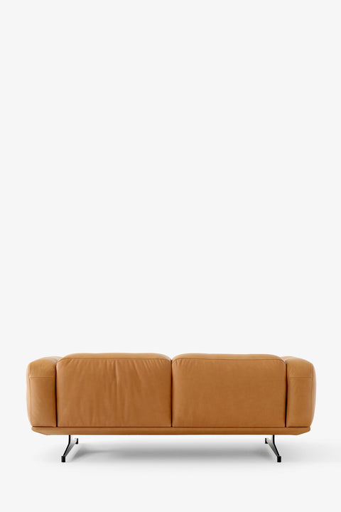 Sofa - Inland AV22, Noble Aniline Leather Cognac/Warm Black base