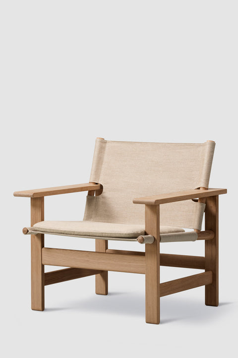 Loungestol | The Canvas Chair Lys Oljet Eik / Naturfarget Canvas