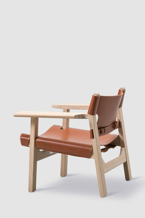 Loungestol | Spanish Chair 2226 Såpet Eik/Cognac Lær