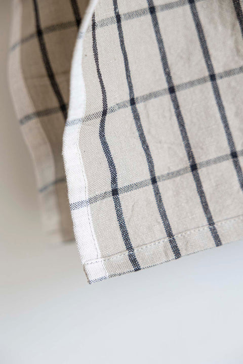 Kjøkkenhåndkle | Hale Tea Towel 50x70cm Sand/Black