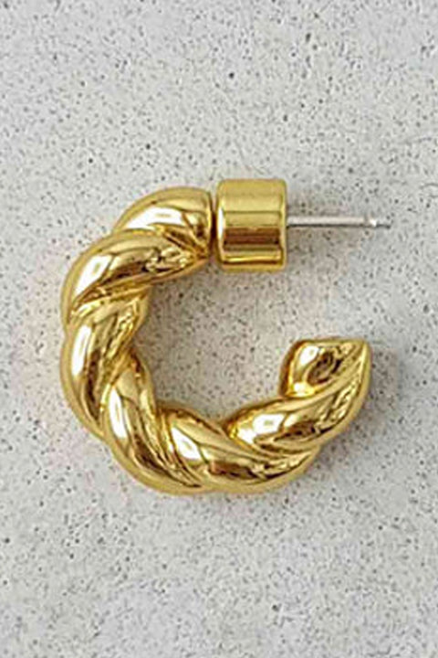 Øreringer - Pastry Hoops Medium 20mm Gold