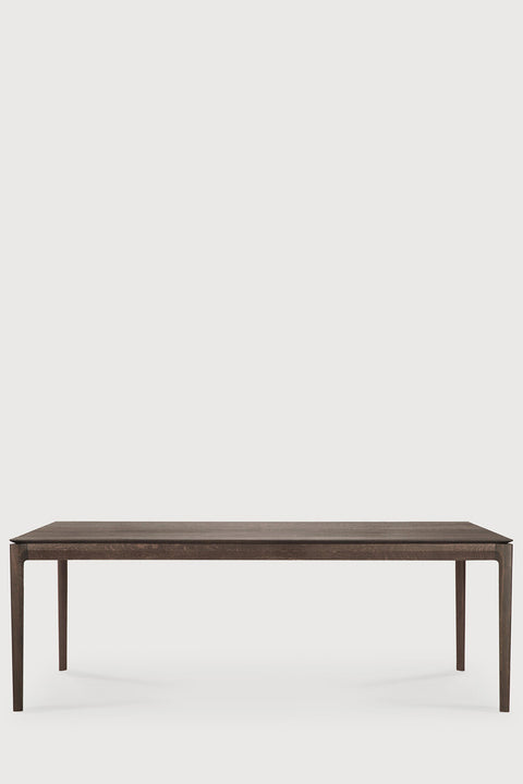 Spisebord | Bok 220x95xh76cm Brown Varnished Oak