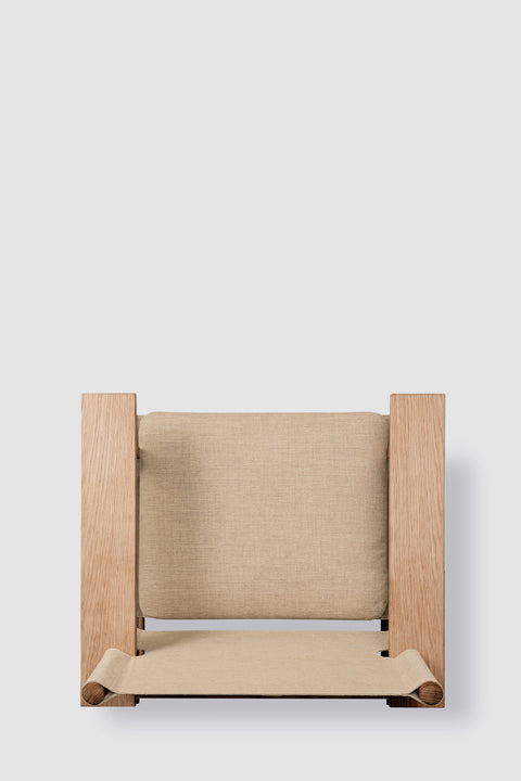 Loungestol | The Canvas Chair 2031 Eik Lys Oljet/Naturfarget Canvas Inkl. Pute