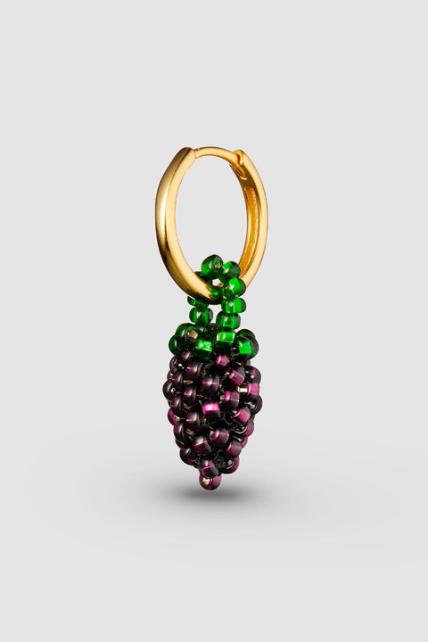 Øredobb - Beaded Mini Grape