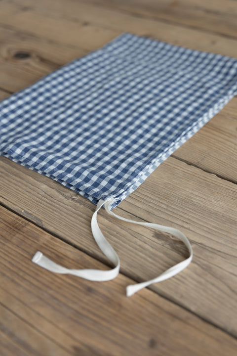 Kjøkkenhåndkle/Forkle - 55x80cm Blue Small Gingham