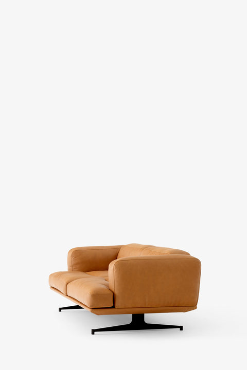 Sofa | Inland AV22, Noble Aniline Leather Cognac/Warm Black base